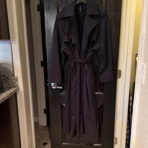 Skims Black Trench Coat NWOT